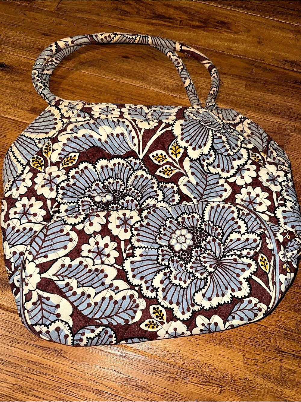 Vera Bradley Tote and Wallet Set in Mod Floral Blue Mod Floral Blue Shoulder Bag